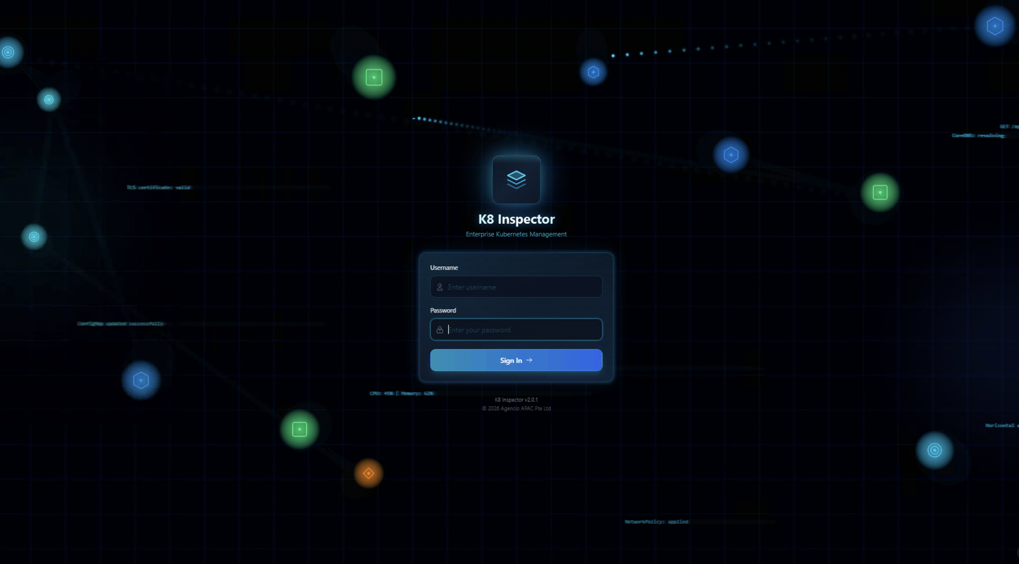 K8 Inspector Login